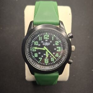 Element Black and Green Watch